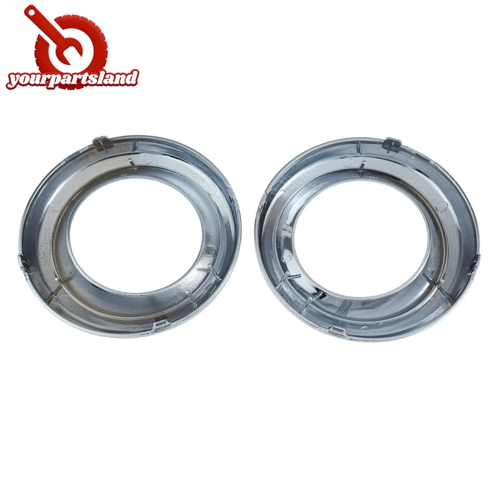 Chrome Fog Light Trim Bezel 2PCS For Toyota RAV4 2009-2012 Left Right 521280R030 6B93BC-57