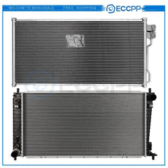 Aluminum Radiator & AC Condenser Cooling Kit For Ford Expedition 6B93BC-57