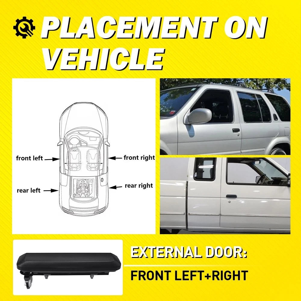 2x Exterior Door Handle Left Right For 1986-1997 Nissan Pickup D21 Pathfinder EA 6B93BC-57
