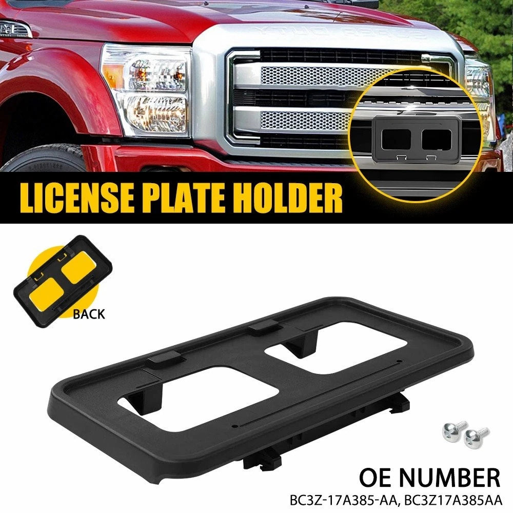 For 2011-2016 Ford F250 F350 Super Duty Front License Plate Tag Bracket Holder A 6B93BC-57