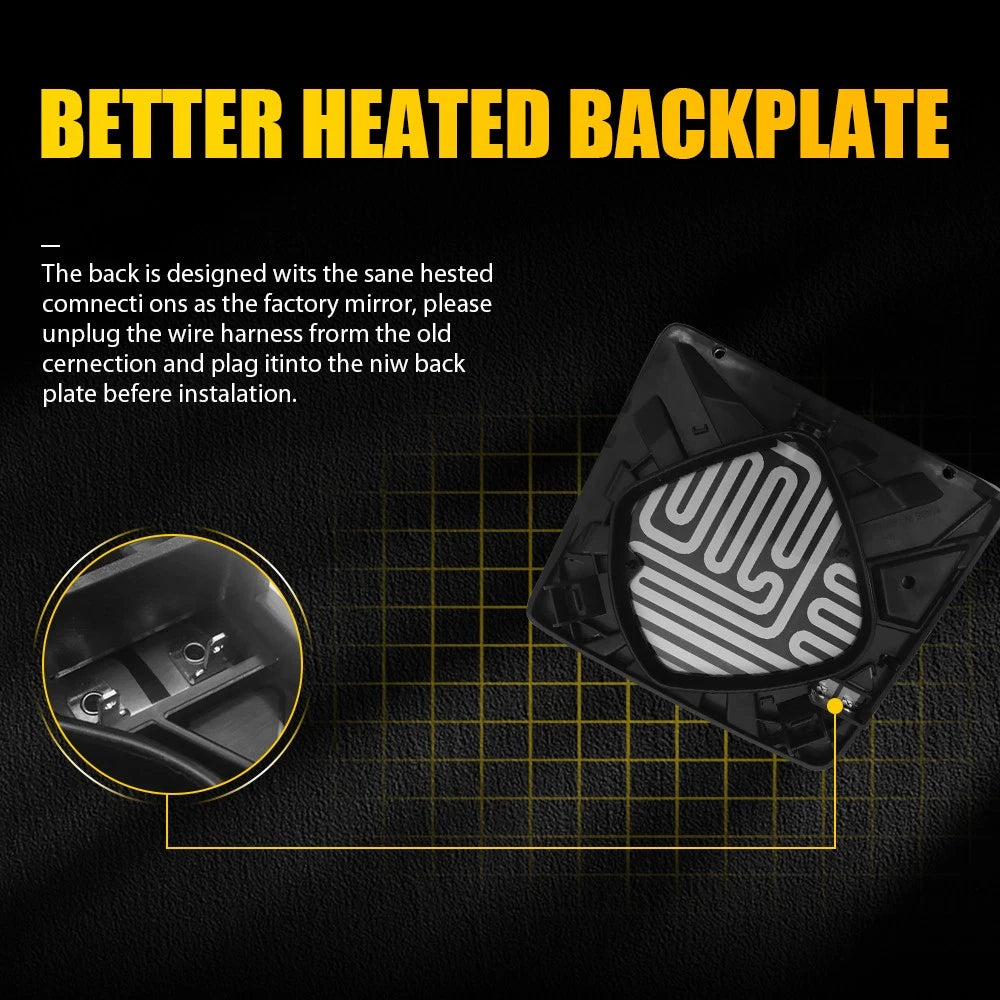Mirror Glass Heated Passenger Side For 08-16 Ford Super Duty F250 F350 F450 F550 6B93BC-57