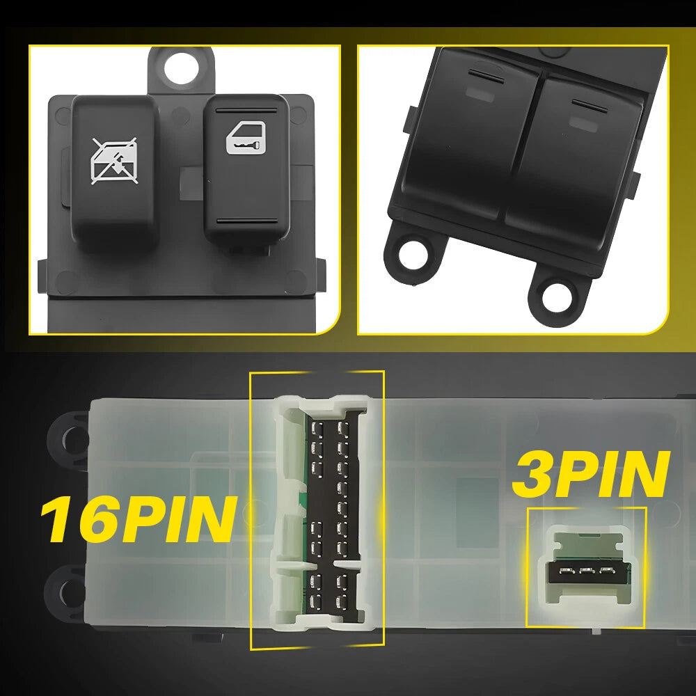 Master Power Window Switch for 2010-2012 Subaru Legacy Front Driver LH Left EOA 6B93BC-57