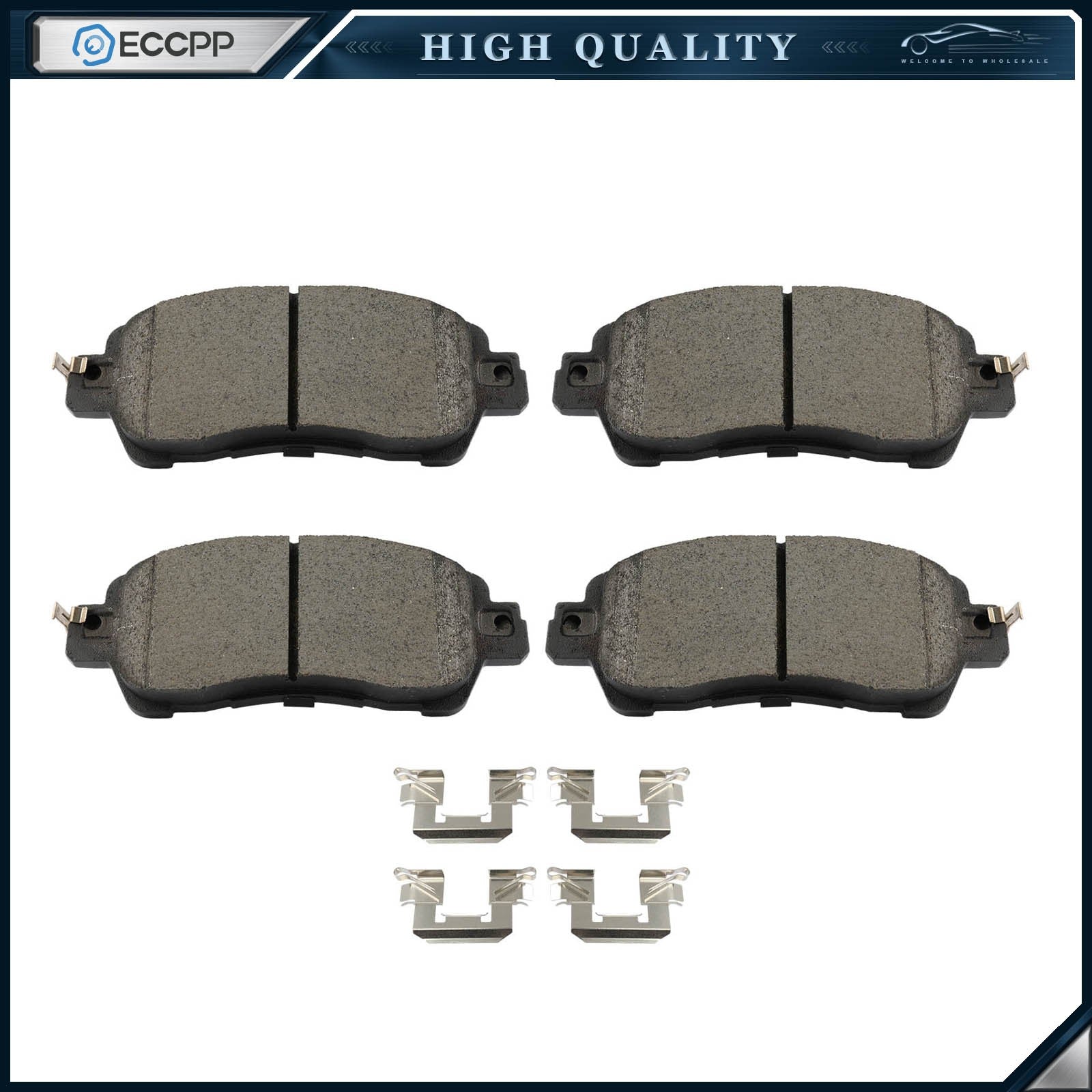 Front Ceramic Brake Pads Kit for TOYOTA YARIS 2019 - 2020 SCION IA 2016 6B93BC-57