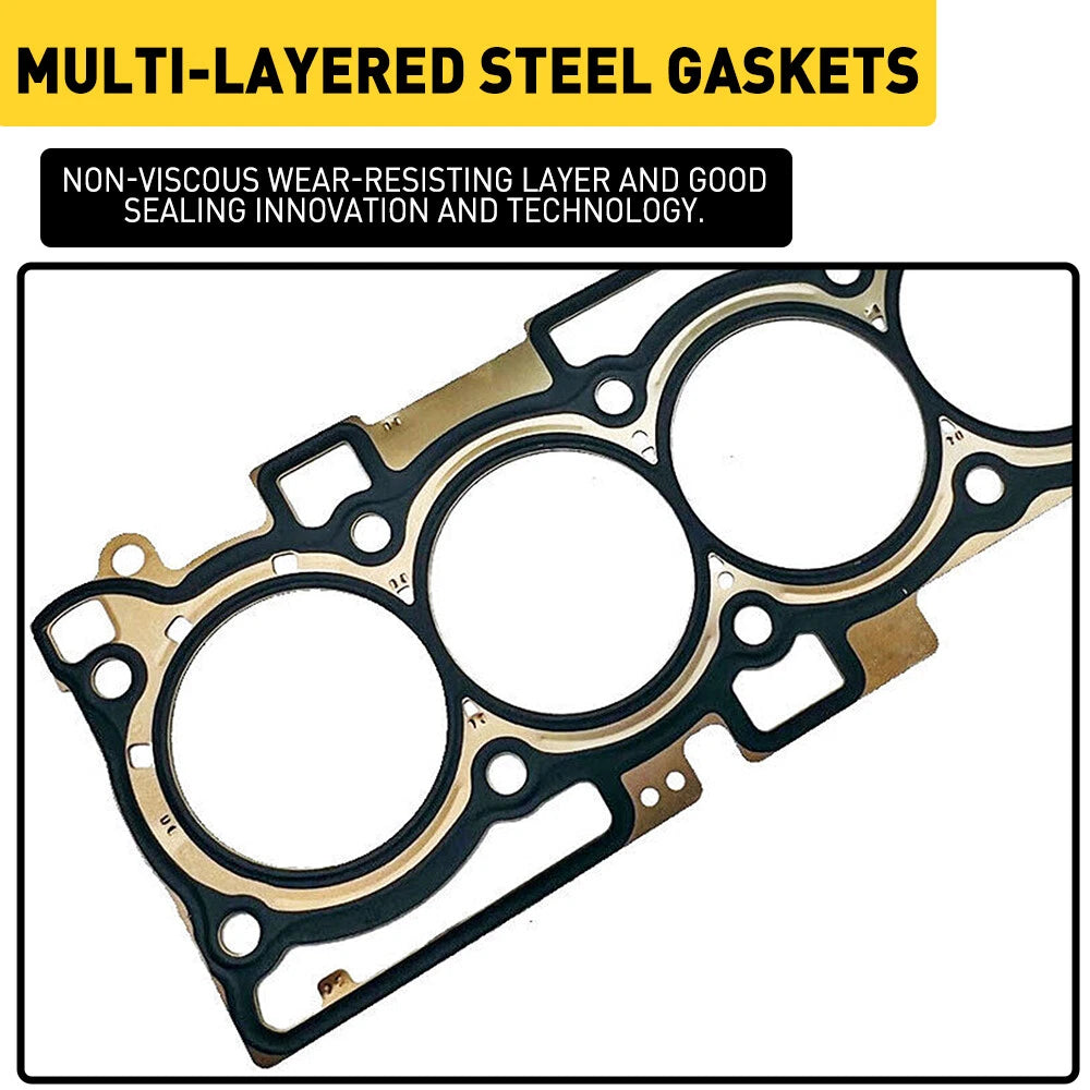 Engine Cylinder Head Gasket Set with Bolt For 2015-2020 Hyundai Kia 2.4L L4 DOHC 6B93BC-57