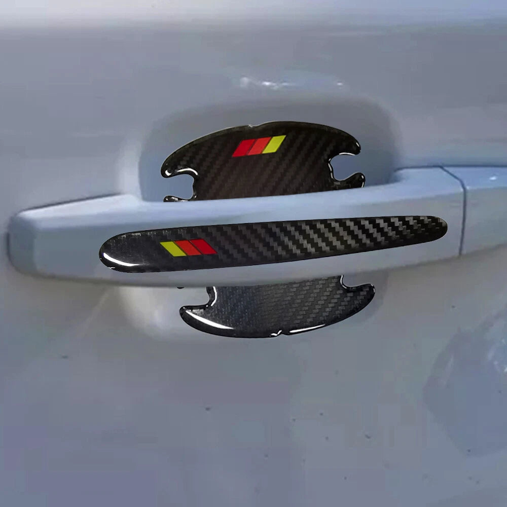 8X Car Tri-Color Door Sill Handle Cup Sticker For Toyota 4Runner Rav4 Highlander 6B93BC-57