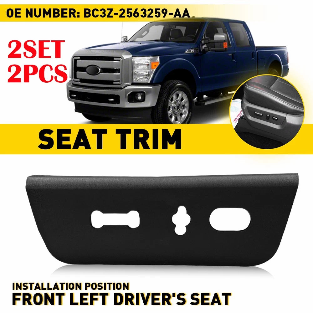 2X For 2011-16 Ford Super Duty Front Driver Seat Switch Housing Trim Bezel Panel 6B93BC-57