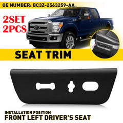 2X For 2011-16 Ford Super Duty Front Driver Seat Switch Housing Trim Bezel Panel 6B93BC-57