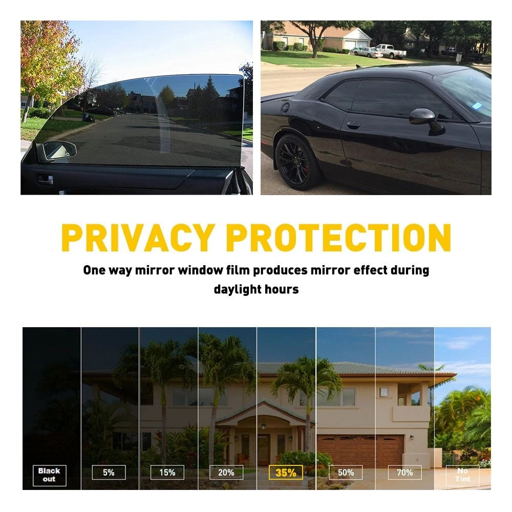 10ft Uncut Roll Window Tint Film 35% VLT 20" x 10'ft Feet Car Home Office Glass 6B93BC-57