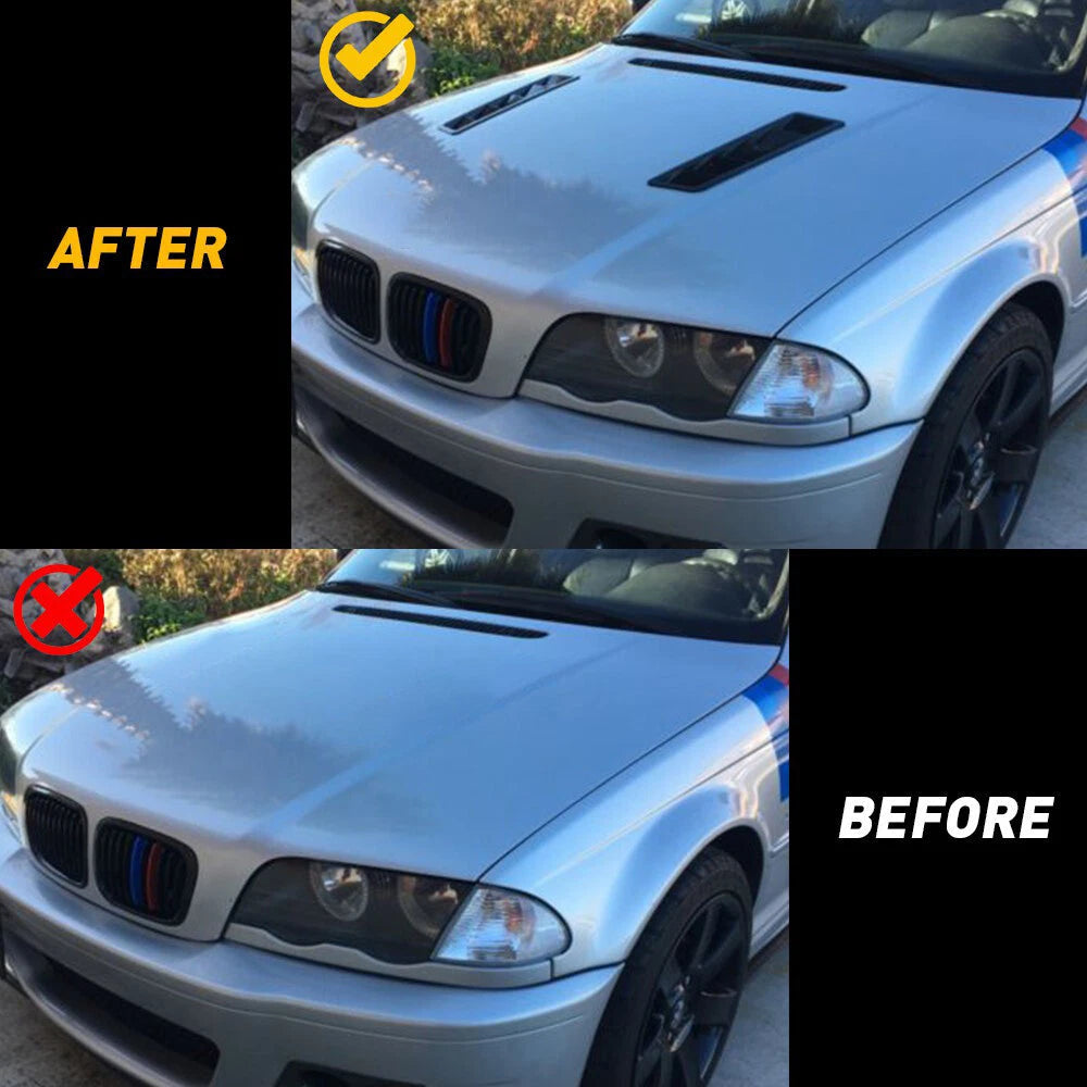 Universal Car Hood Vent Louver Scoop Cover Flow Air Intake Cooling Panel Trim EA 6B93BC-57