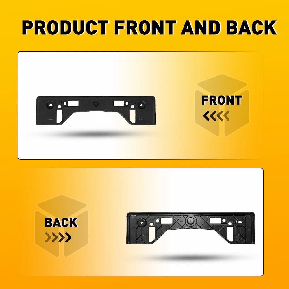 Black For 19-24 Toyota RAV4 Front License Plate Frame Holder Mounting Bracket EA 6B93BC-57