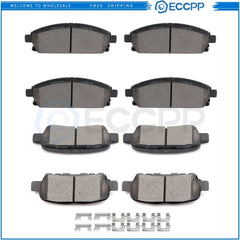 Front and Rear Brake Ceramic Pads For Nissan Quest 2004 2005 -2009 Performance 6B93BC-57