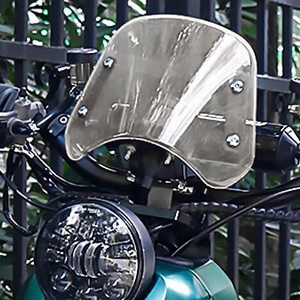 Universal Clear Windshield Windscreen For Motorcycle w/Mount Bracket 5"-7" EOA 6B93BC-57