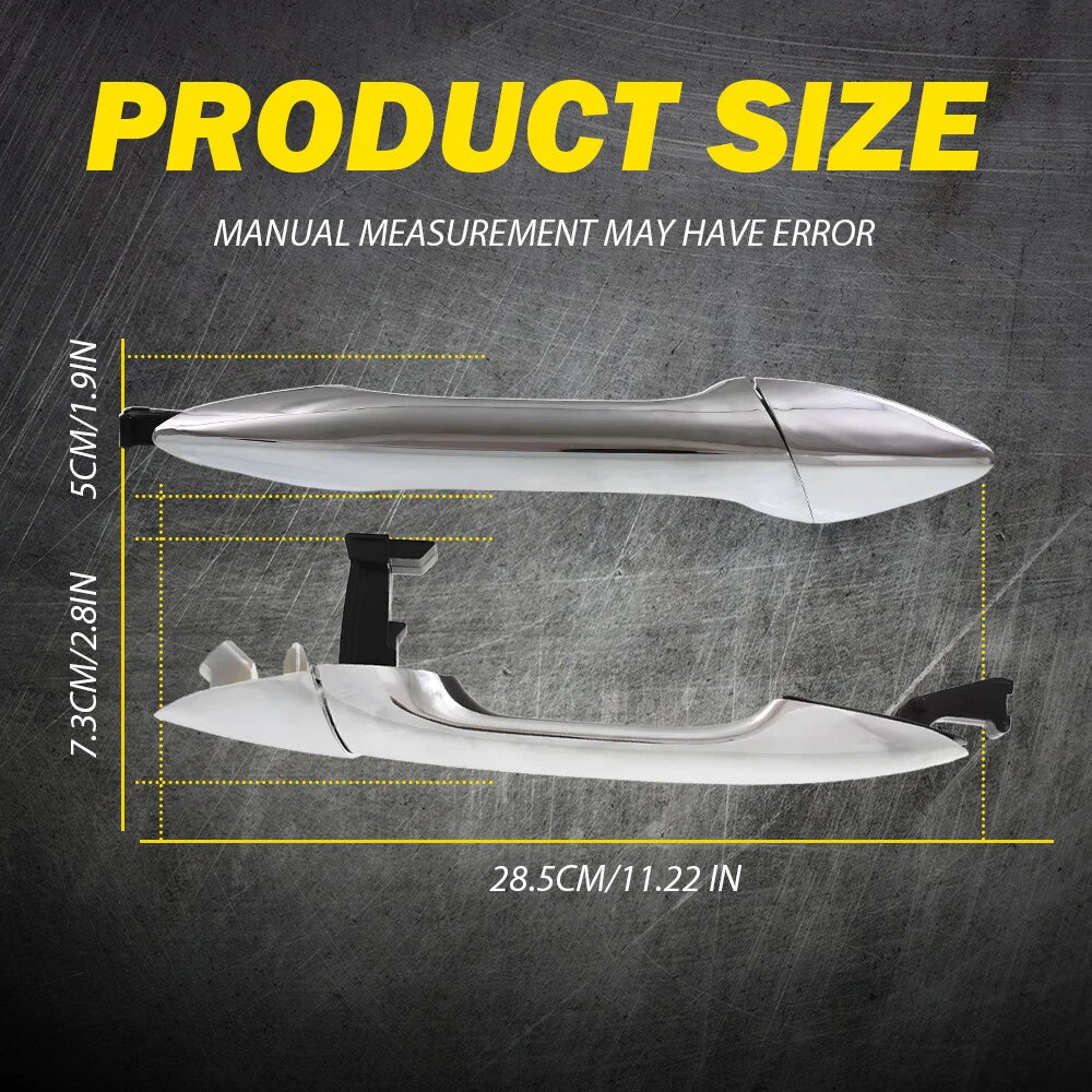 Rear Right Passenger Exterior Door Handle Chrome For 2011-2016 Hyundai Elantra A 6B93BC-57