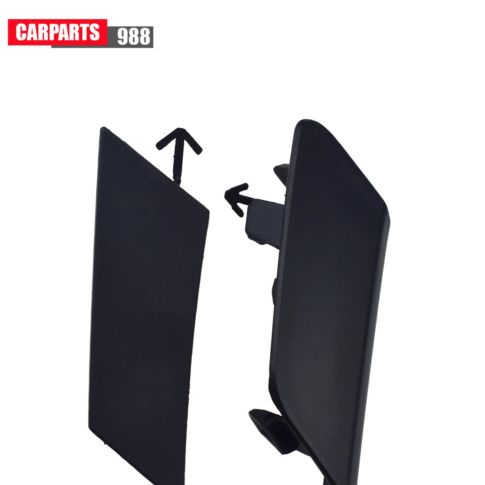 For 2020 2021 Toyota Corolla Black Front Bumper Tow Eye Hook Cover Cap Trim 2Pcs 6B93BC-57