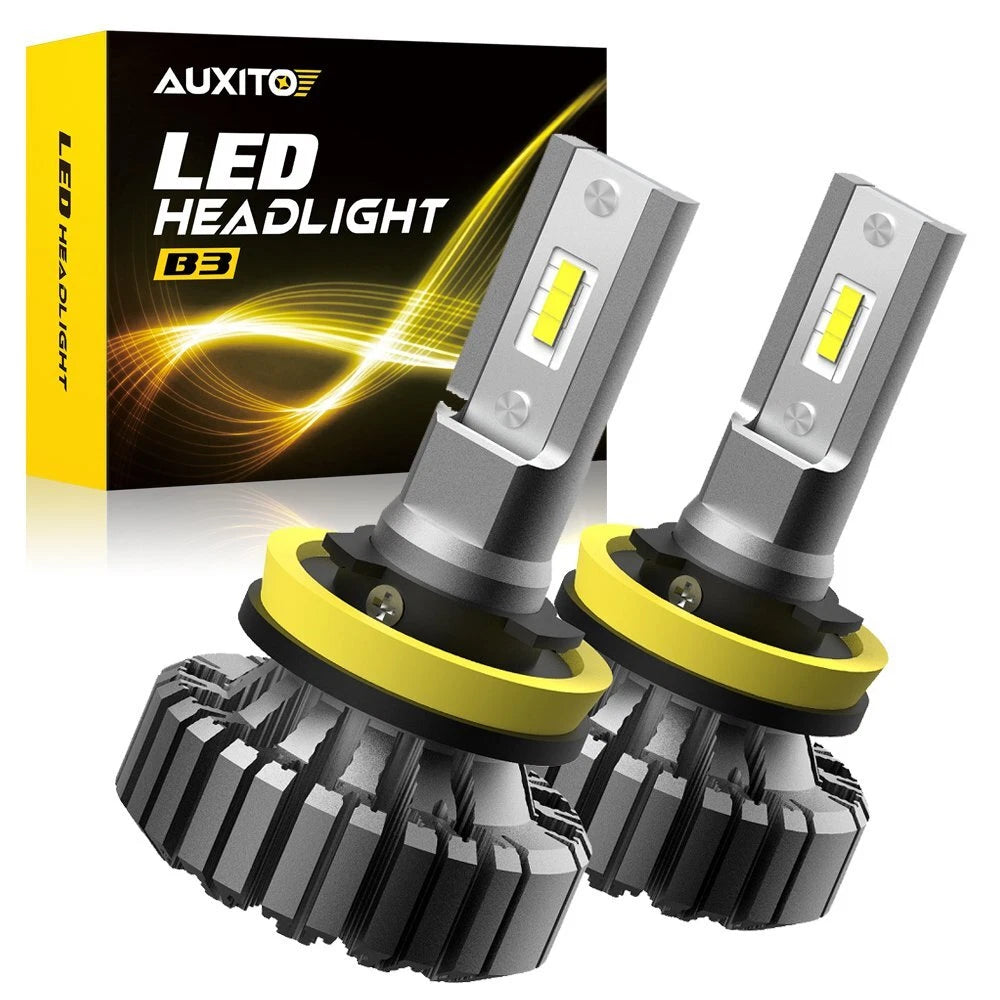 AUXITO H11 LED Headlight Kit Low Beam Bulb Super Bright ERROR FREE CANBUS B3 EOA AUXITO