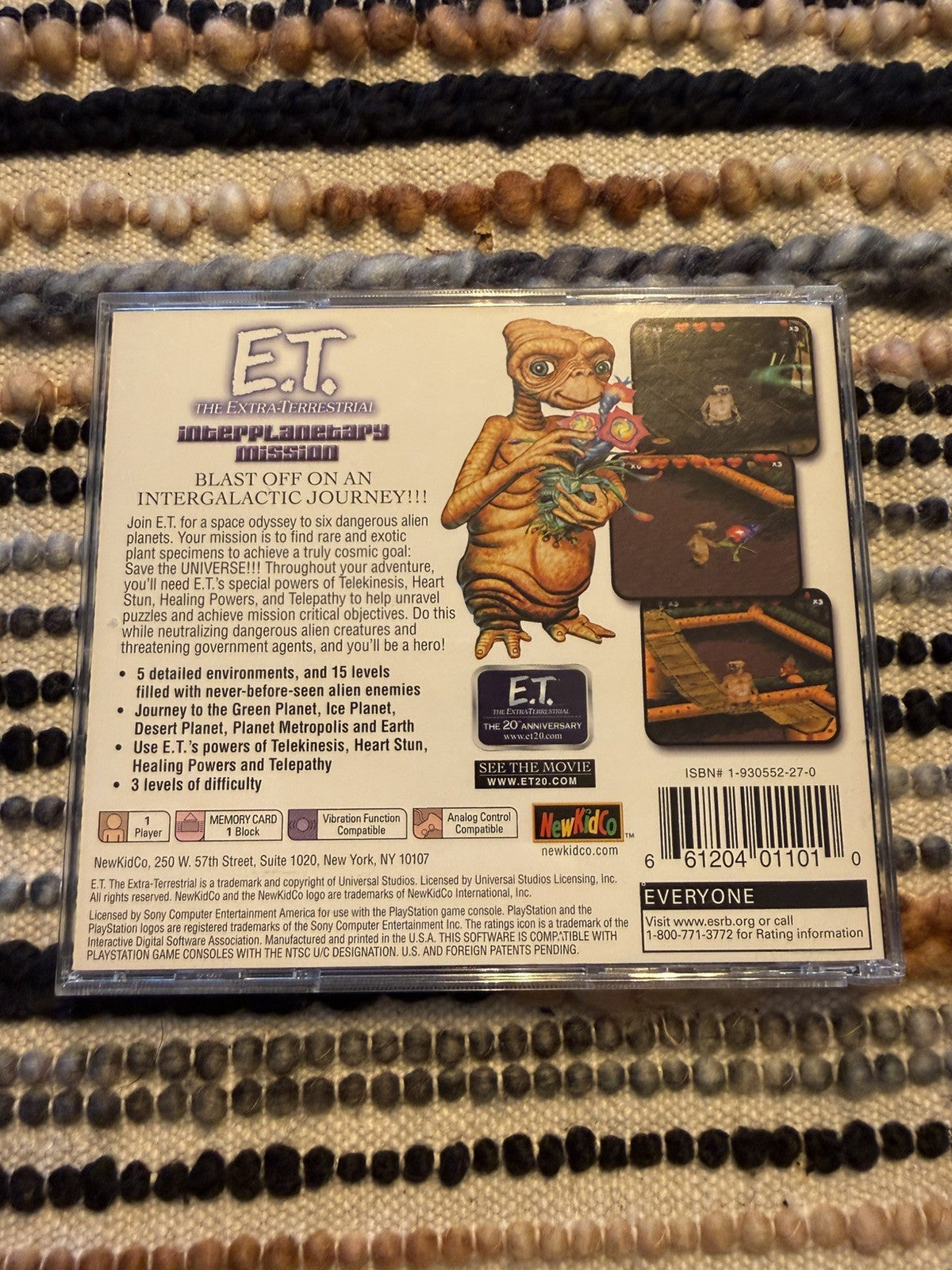 E.T. Extra-Terrestrial: Interplanetary Mission PlayStation 1 PS1 Complete RARE! 6B93BC-57