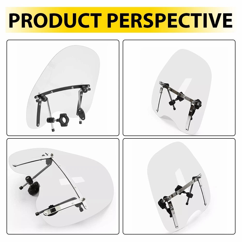 7/8" Windshield Windscreen For Kawasaki Vulcan VN500 750 800 900 1500 1600 2000 6B93BC-57