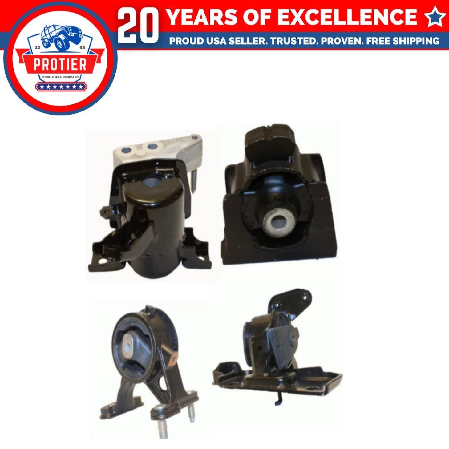 Motor & Trans Mount 4PCS Set For 2009-2012 Toyota RAV4 2.5L 4WD for Auto Trans 6B93BC-57