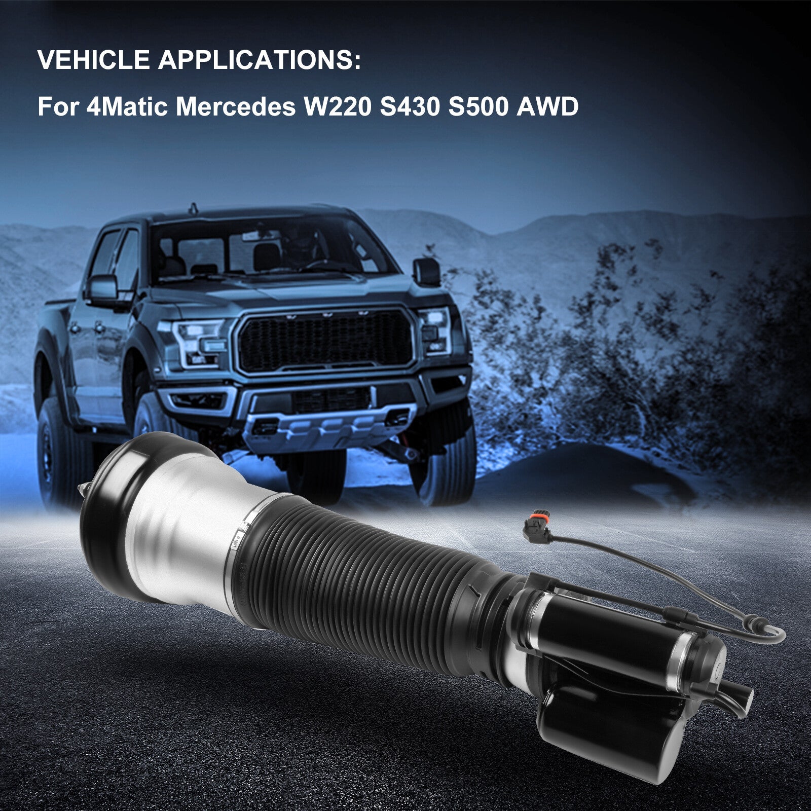 Front Right Air Suspension Shock Strut For 4Matic Mercedes W220 S430 S500 AWD 6B93BC-57