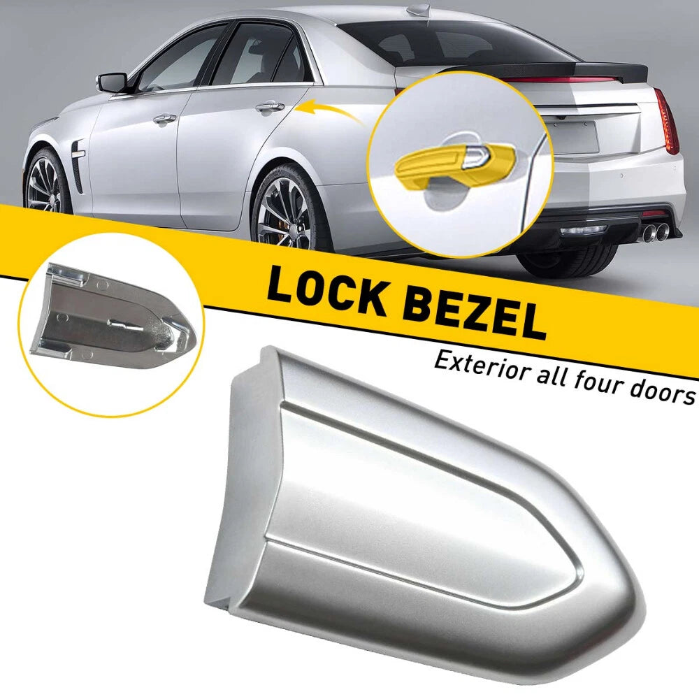 Chrome Exterior Door Lock handle Cap Cover Trim For Cadillac XTS ATS CTS CT6 EOA 6B93BC-57