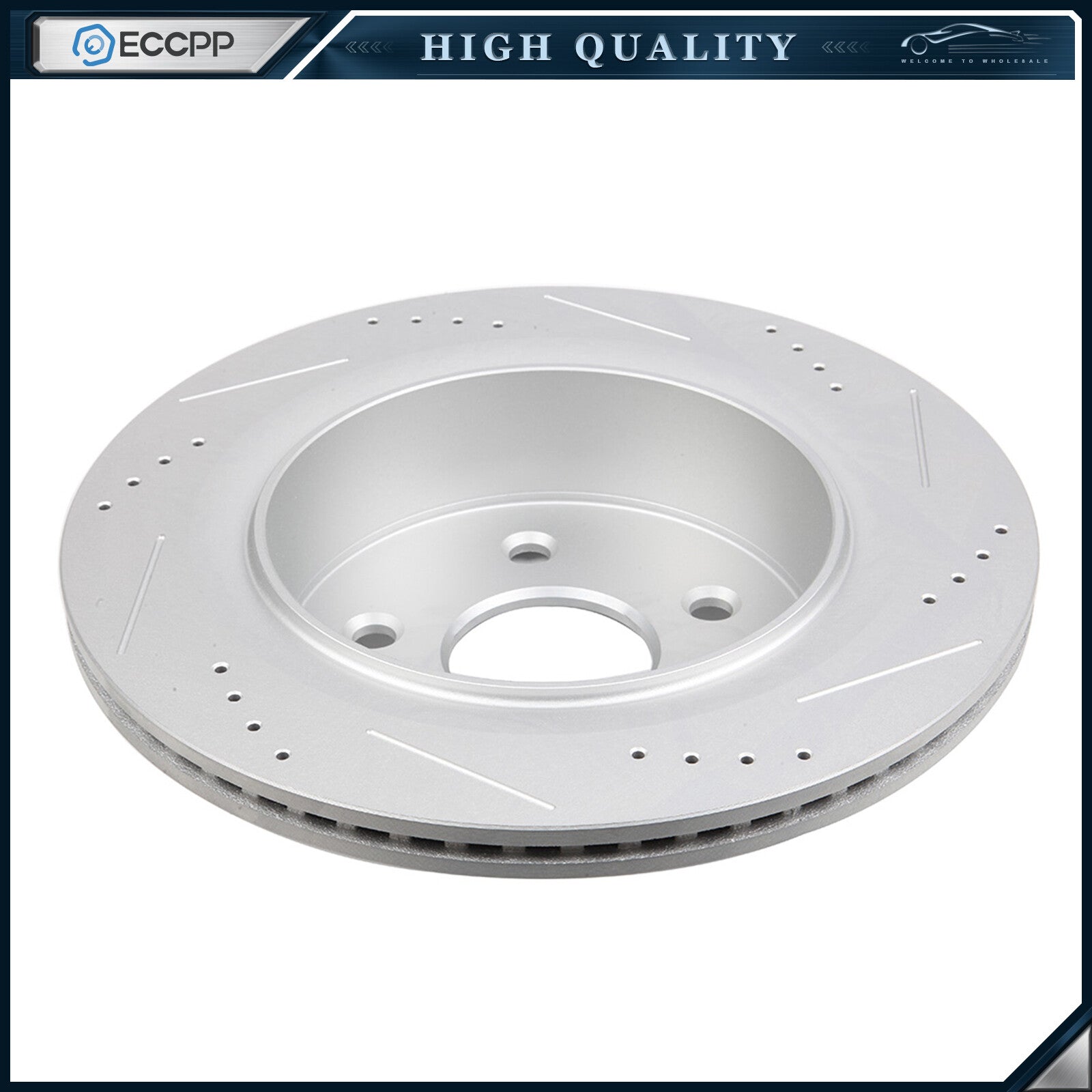 Rear Brake Calipers Brake Rotors Brake Pads Set 8Pcs For 2004-2009 Dodge Durango 6B93BC-57