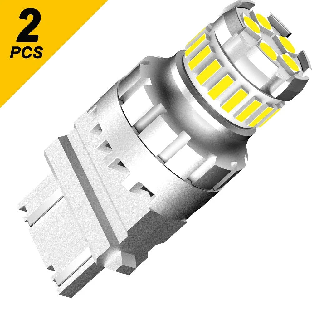 2-10pc 3157 3156 3057 23SMD LED Car Brake Turn Tail Reverse Light Bulb White USA 6B93BC-57