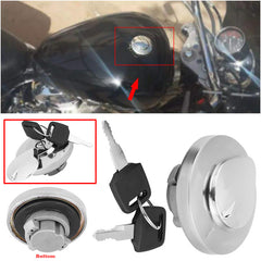 17620-MEG-013 Lockable Chrome Fuel Gas Tank Cap For 2013-2022 Honda CRF250L A AC