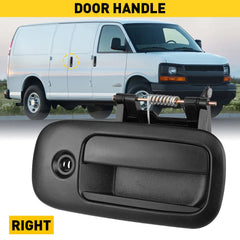 Exterior Door Handle Rear Right Side Passenger for Chevy Express Van RH Hand 6B93BC-57