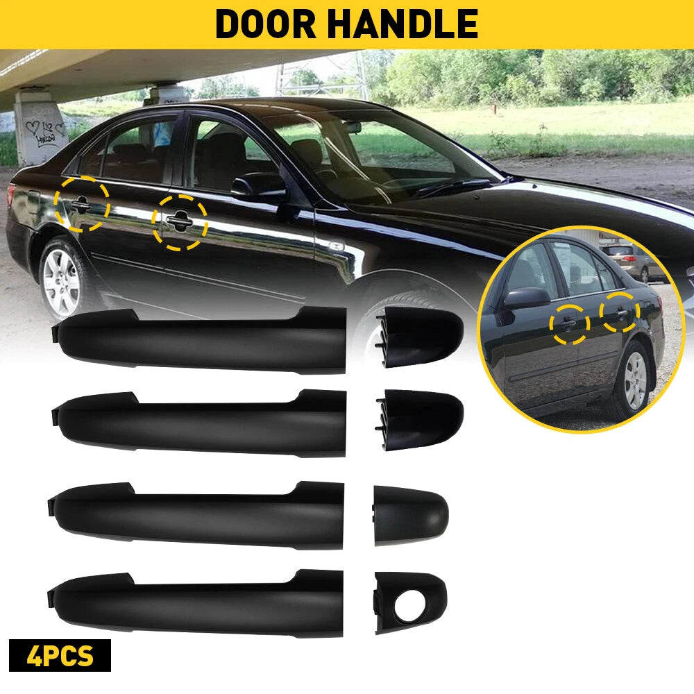 4PCS Front Rear Outside Door Handles For Hyundai Sonata 2006 07 2008 09 2010 EOA 6B93BC-57