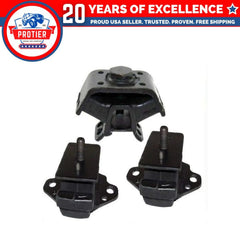 Fits 1993-1994 Toyota 4Runner 3.0L AUTO Front L&R Motor & Trans Mount 3PCS : 6B93BC-57