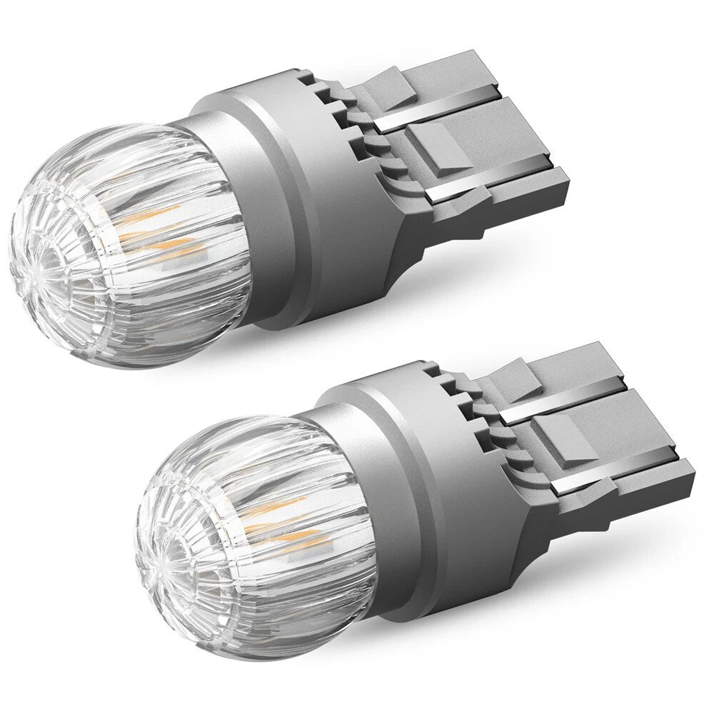 4X 7443 7440 7441 LED Amber Yellow Turn Signal Blinker Corner Light bulbs 6T EOA 6B93BC-57
