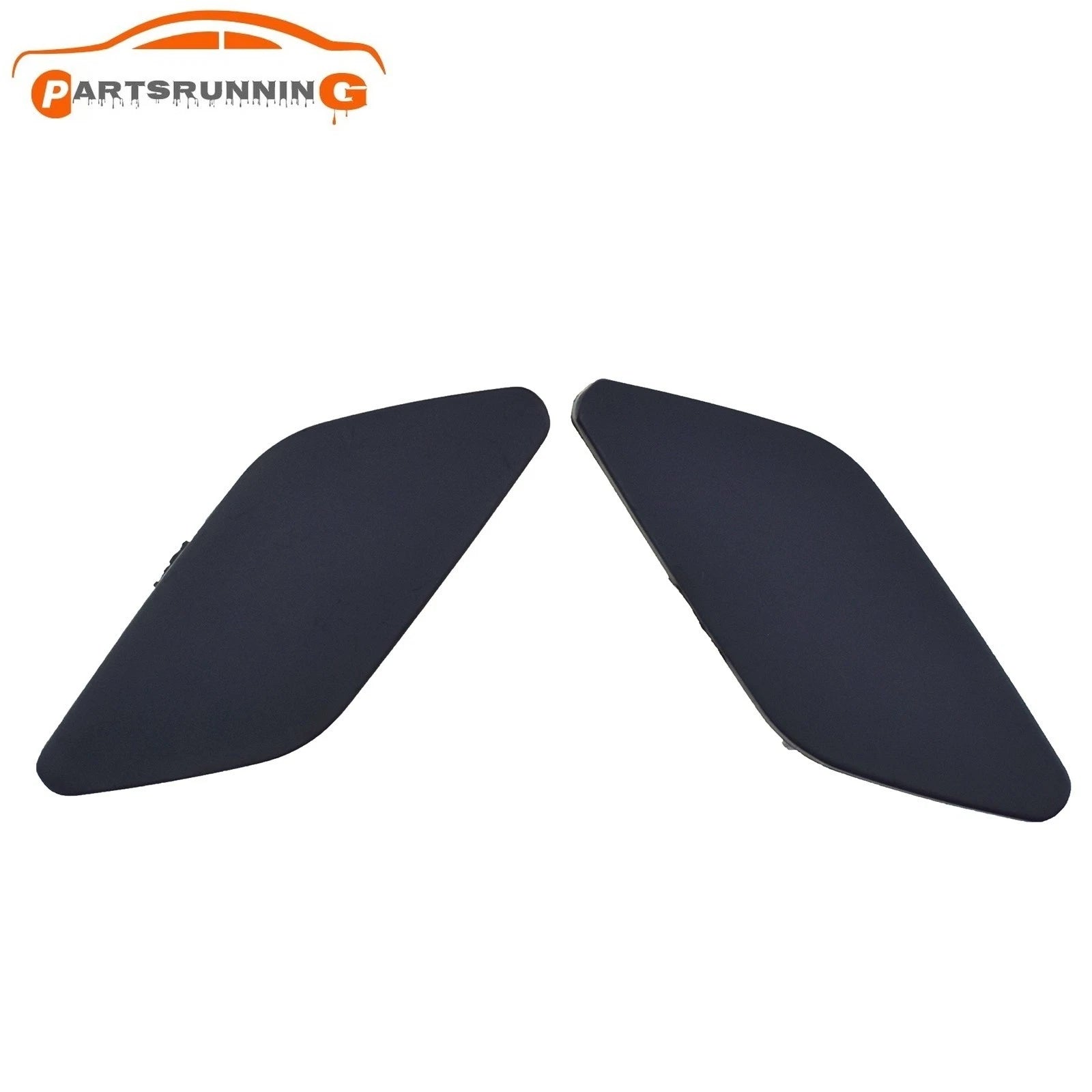 Unpaint Pair Front Bumper Headlight Washer Cover Cap For VW Scirocco 2009-2015 6B93BC-57