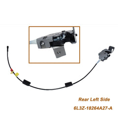 Door Upper Latch w/ Cable Rear Left for Ford F-150 1997-2003 F-250 1997-1999 6B93BC-57