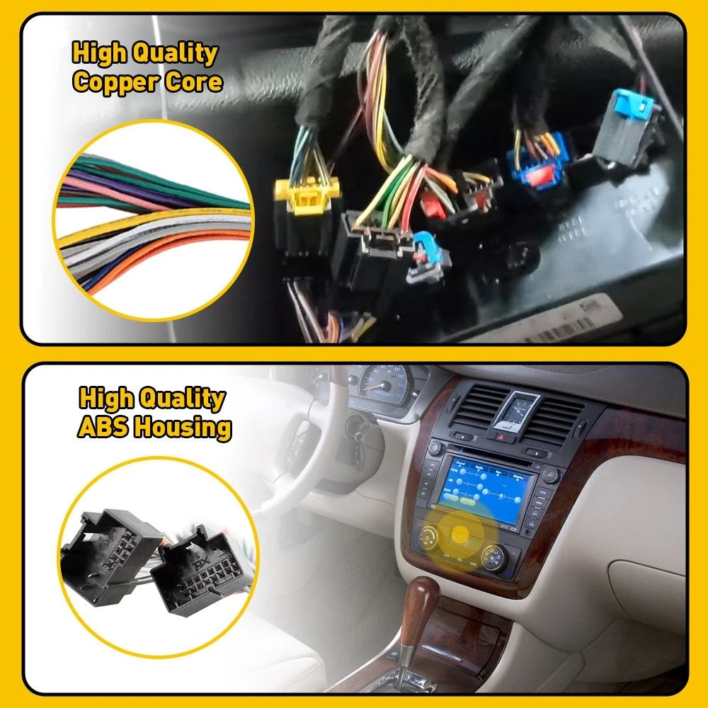 Car Radio Stereo Wiring Harness For 2007-2013 Chevy Silverado 1500 2500 A US 6B93BC-57