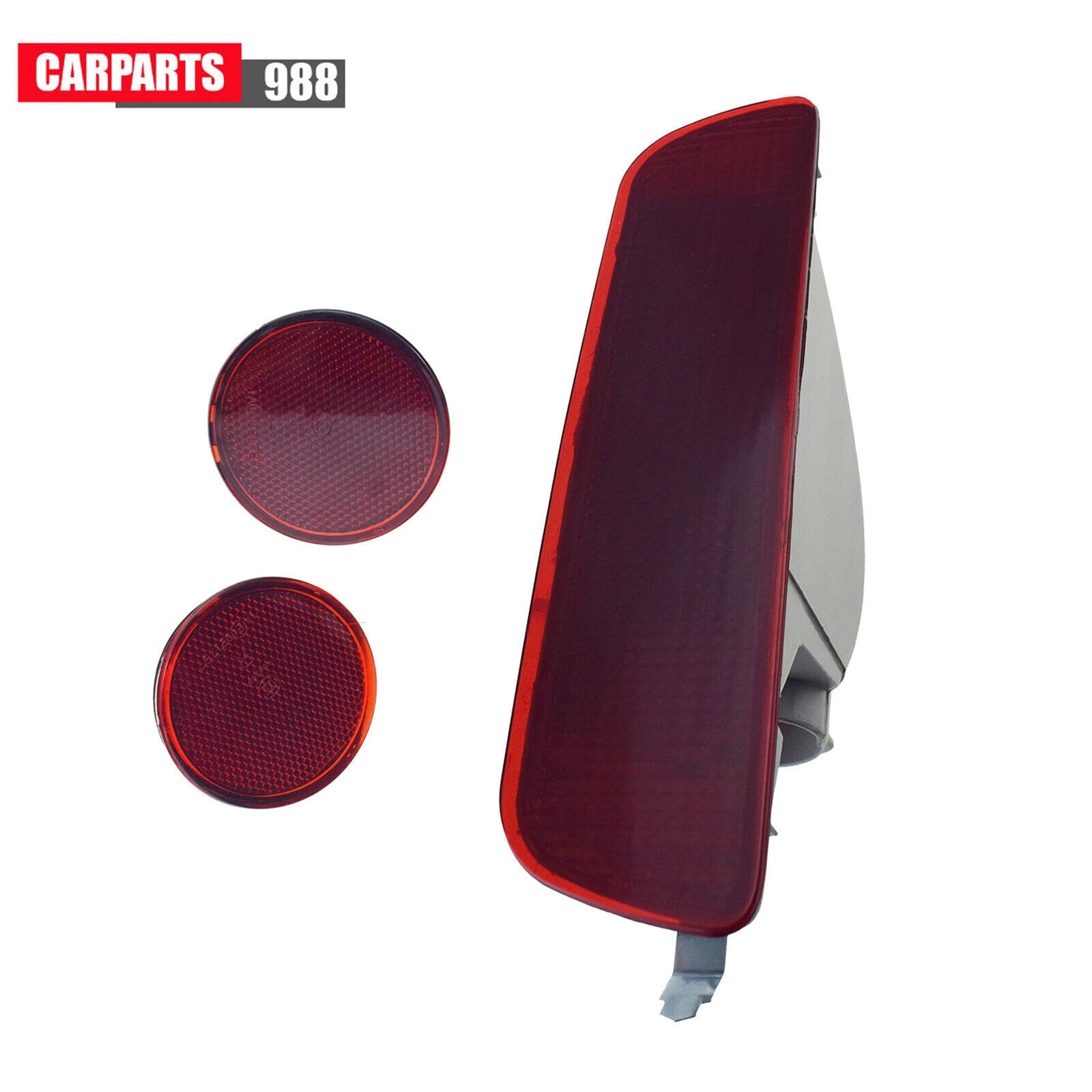 Pair LH RH Rear Bumper Reflectors + Middle Tail Lamp for 2007-13 Nissan Qashqai 6B93BC-57
