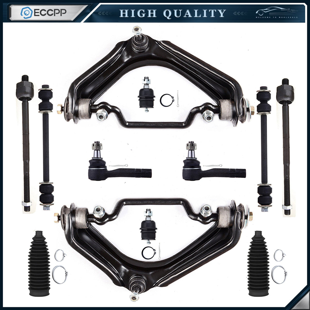 Front Control Arm And Ball Joint Tie Rod For 2002 03 04-2005 Mercury Mountaineer 6B93BC-57