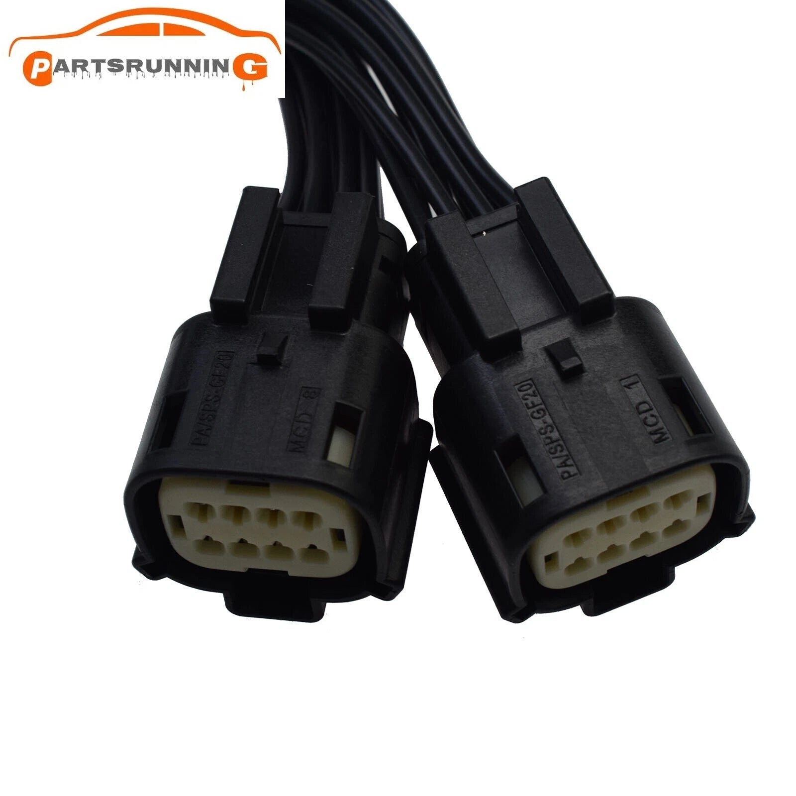 For 2016-2018 Chevrolet Camaro 2PCS Headlight Connector Pigtail 6-pin Wire 8-way 6B93BC-57