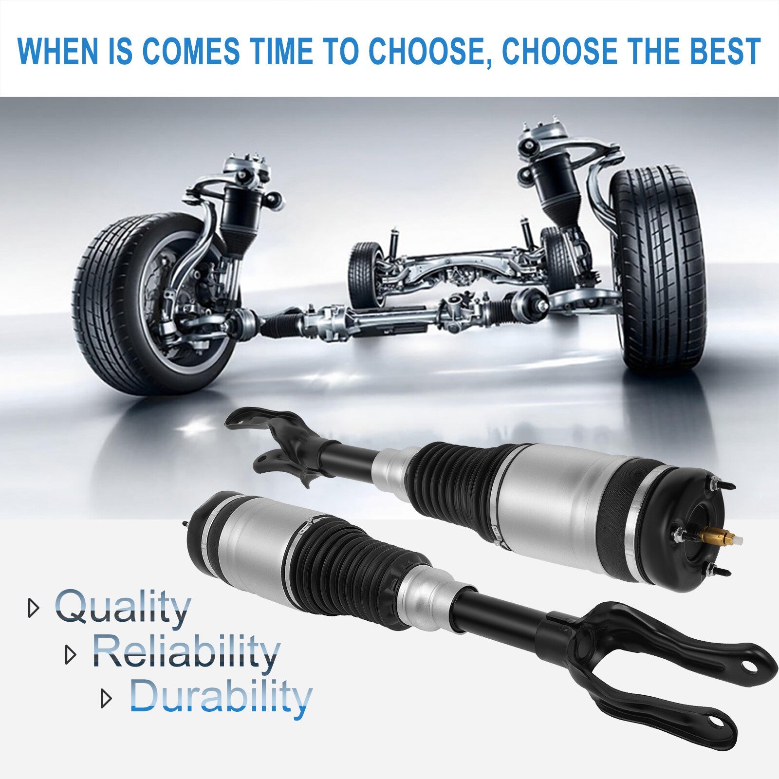 Front Pair Air Suspension Shocks For Jeep Grand Cherokee WK2 Overland Summit 6B93BC-57