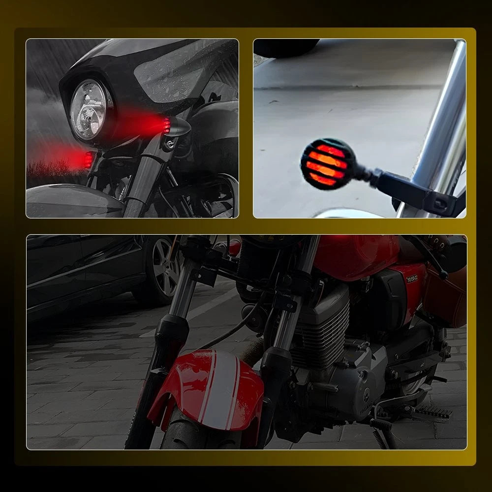 2 Motorcycle Bullet Turn Light Blinker Signal For Suzuki C50 Boulevard Universal 6B93BC-57