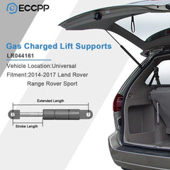 ECCPP 2x Tailgate Lift Supports L&R For 2014-2017 Land Rover Range Rover Sport ECCPP