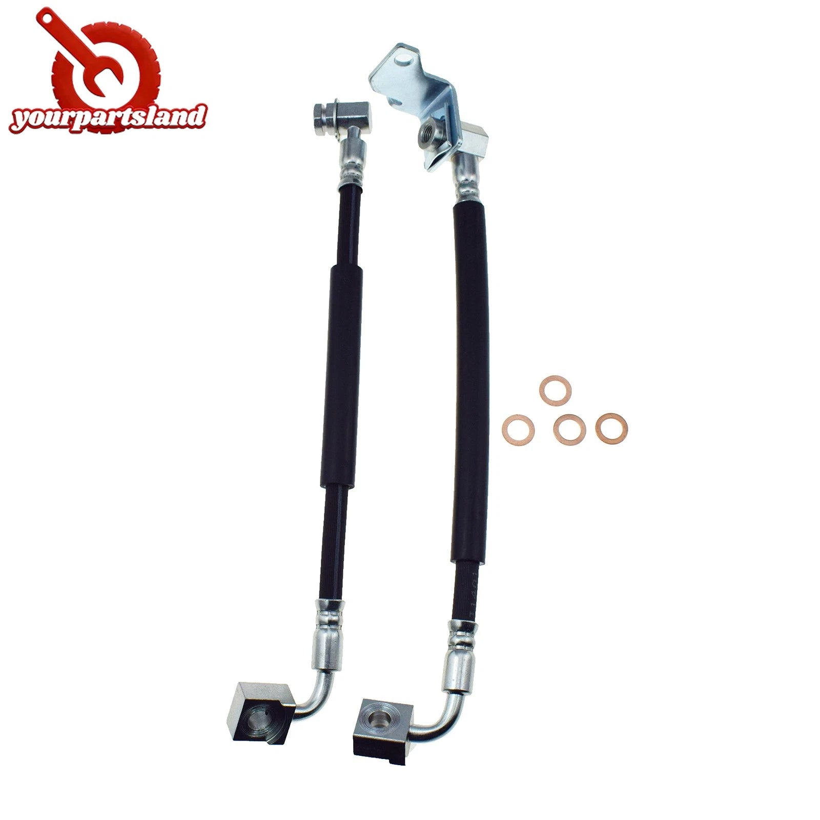 2Pc Front Pair Brake Hydraulic Hose for Ford Explorer Ranger Mazda B3000 Mercury 6B93BC-57