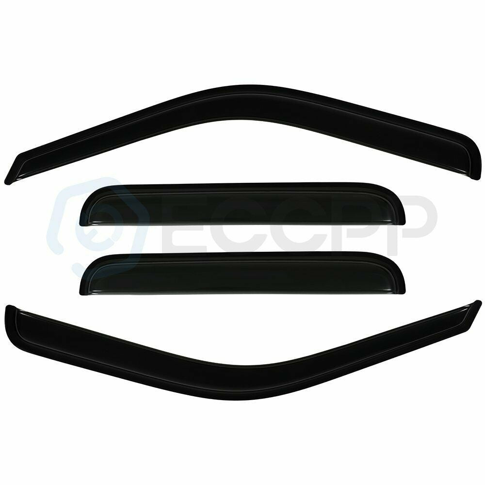 Window Visor Vent Rain Shades Deflectors For 99-16 Ford Super Duty Crew Cab 6B93BC-57