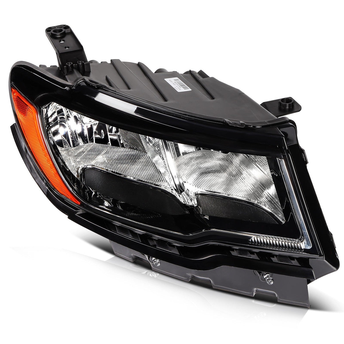 Passenger Side Headlight Assembly For 2017-2021 Jeep Compass Black Housing 6B93BC-57