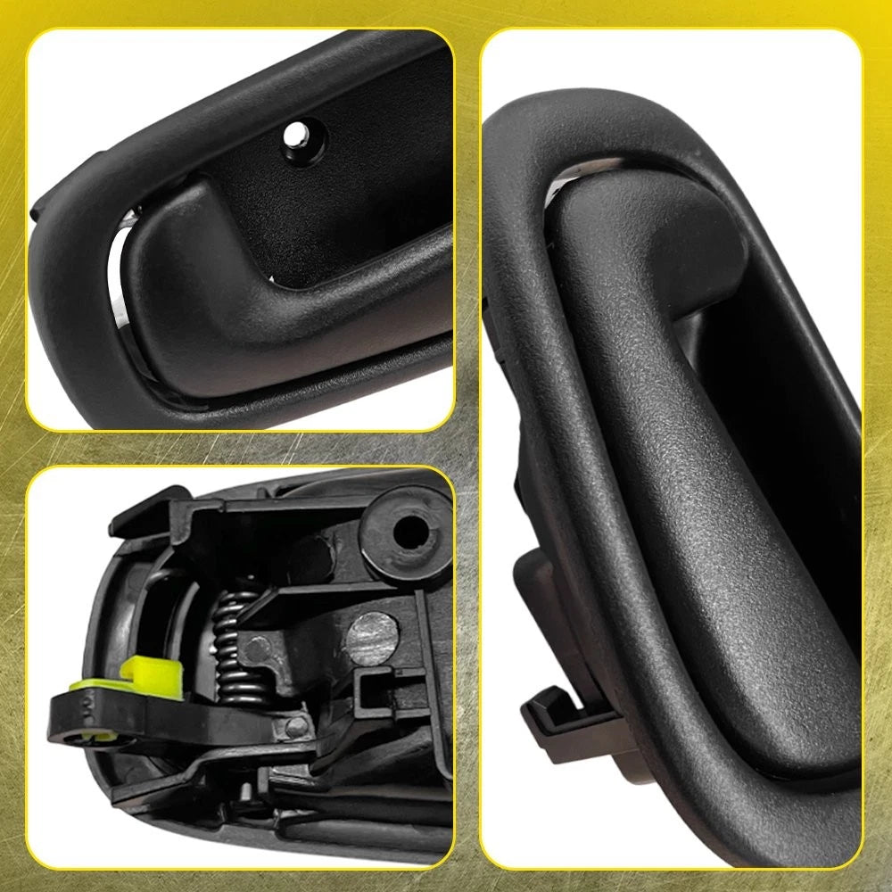 4PC Interior Door Handle For 1998-2002 Toyota Corolla/Chevrolet Prizm Black EOA 6B93BC-57