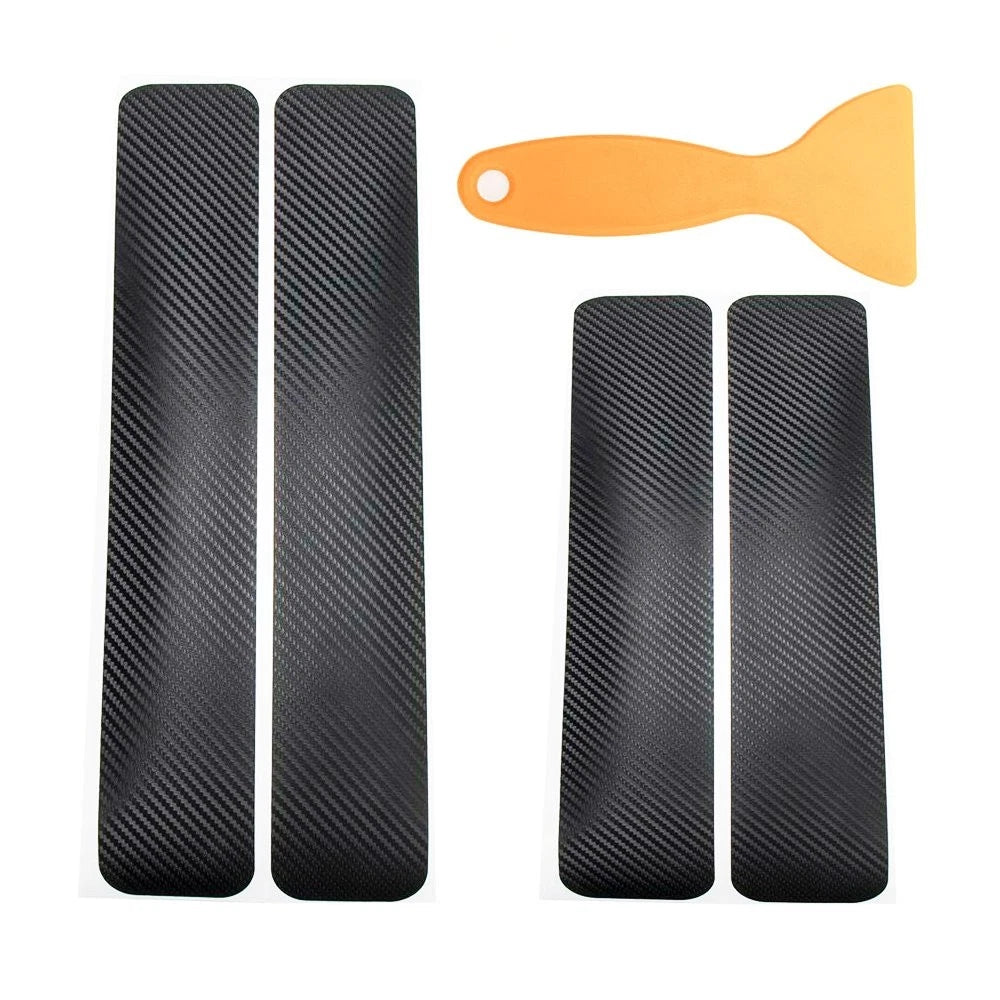 4x Accessories Carbon Fiber Car Scuff Plate Door Sill 5D Sticker Protector EOA 6B93BC-57