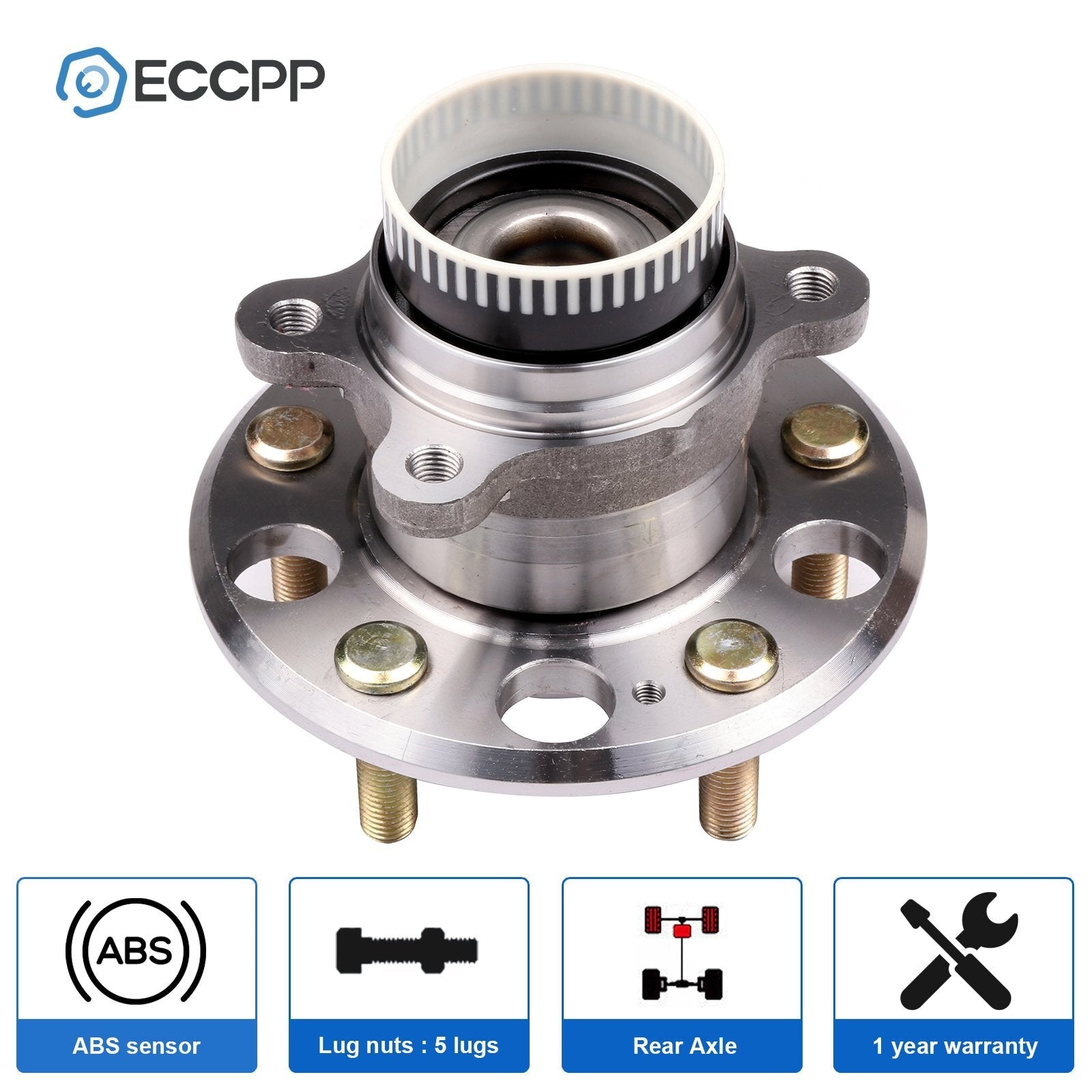 1Pc Wheel Hub Bearing Rear FWD For Hyundai Sonata Tucson Kia Optima Sportage 6B93BC-57