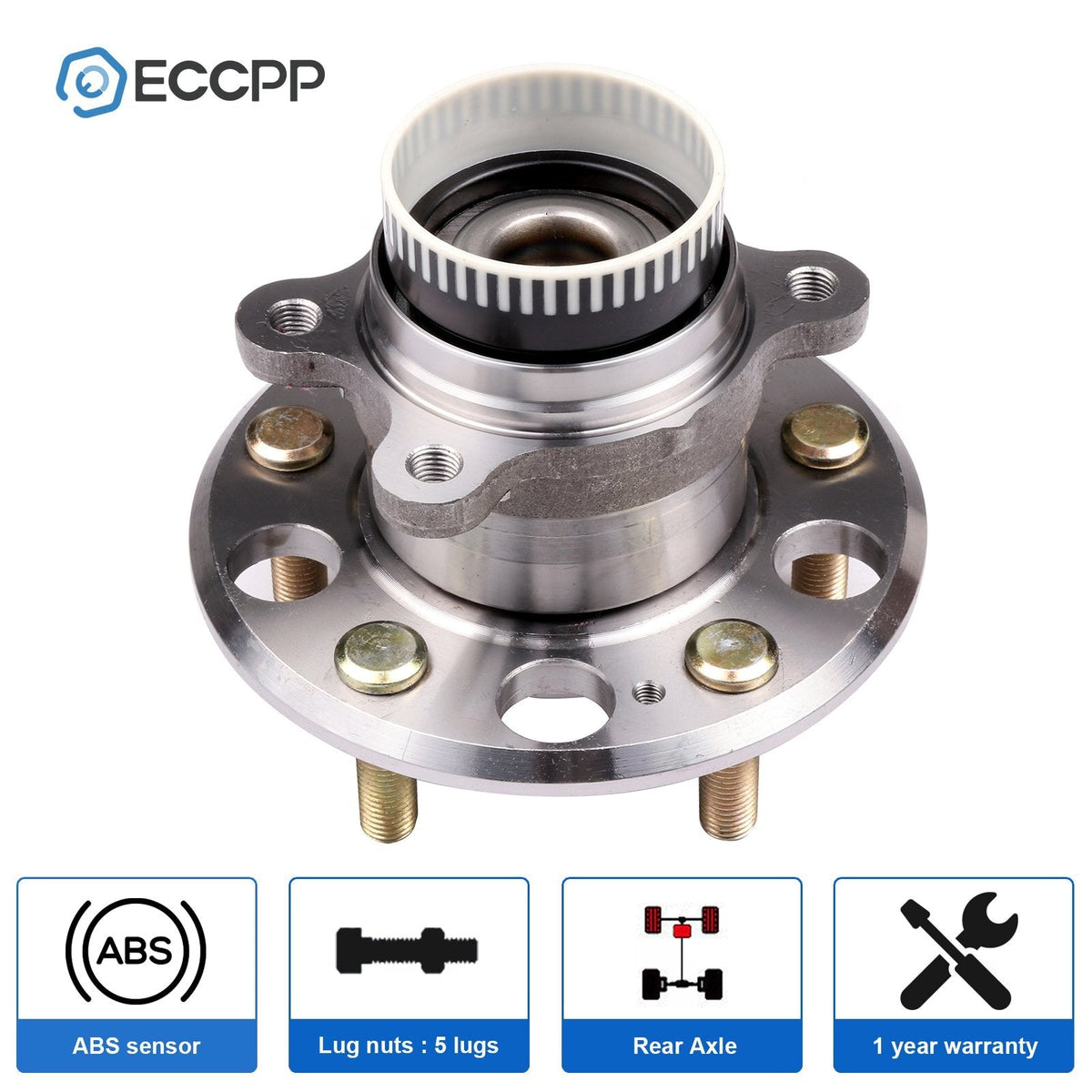 1Pc Wheel Hub Bearing Rear FWD For Hyundai Sonata Tucson Kia Optima Sportage 6B93BC-57