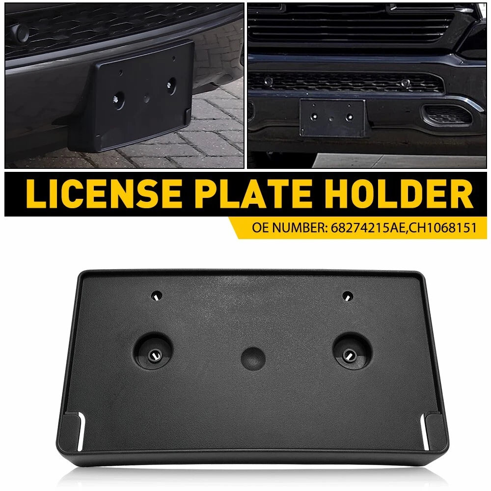 For 2019-2022 DODGE RAM 1500 DT Front Bumper License Tag Plate Bracket Holder EA 6B93BC-57