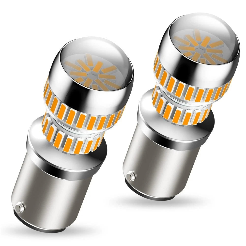 AUXITO 1157 LED Turn Signal Light Indicator Parking Bulb Amber Yellow CANBUS AUXITO