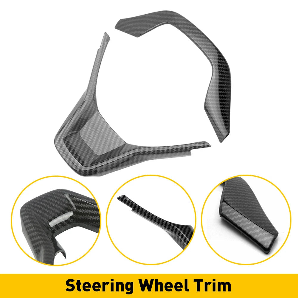 For Honda Accord 2018-2021 Steering Wheel Frame Cover Trim Carbon Fiber Style EA 6B93BC-57